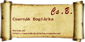 Csernák Boglárka névjegykártya